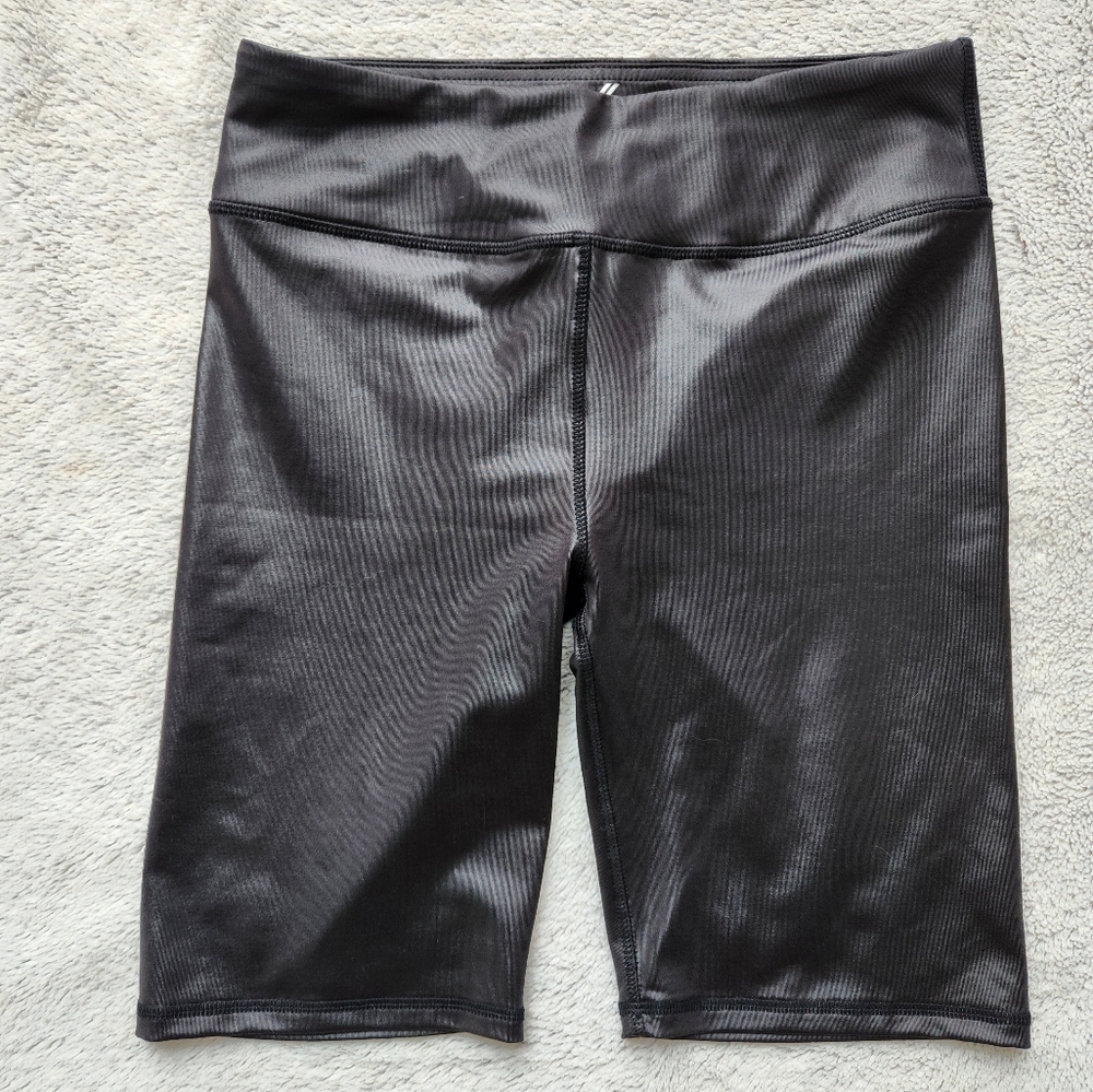 NWOT Faux Leather Biker Shorts